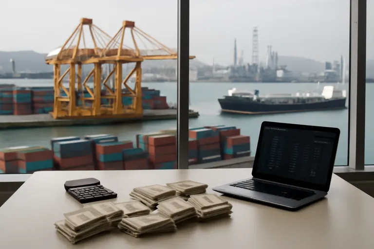 General business and trade setting with a clear real-world economic focal point.