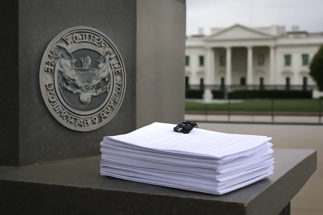 Grounded editorial scene illustrating Since President Donald Trump's return to office, the Department of Homeland Security has issued over 100,000 civil fines to illegal immigrants, collecting more than $1 billion in payments.