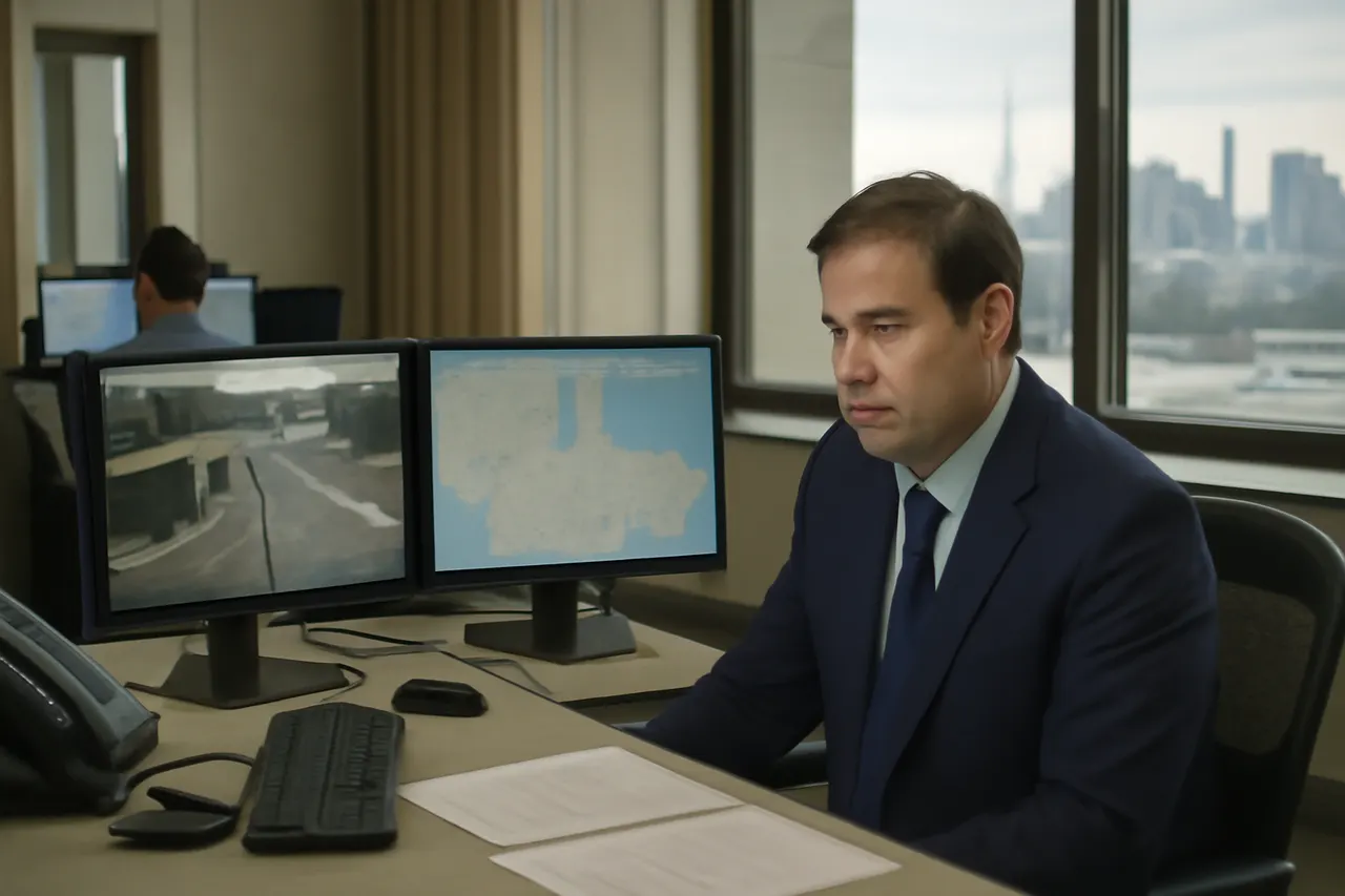 Grounded editorial scene illustrating At the ASEAN Summit in the Philippines, Secretary of State Marco Rubio emphasized US willingness to negotiate with Iran while cautioning about repercussions if Tehran breaches agreements.