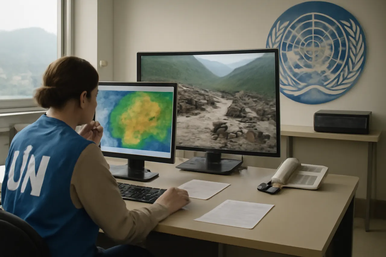 Grounded editorial scene illustrating Heavy rains triggered deadly flash floods in Nuristan province and near the Pakistan border, causing widespread destruction and urgent humanitarian needs.