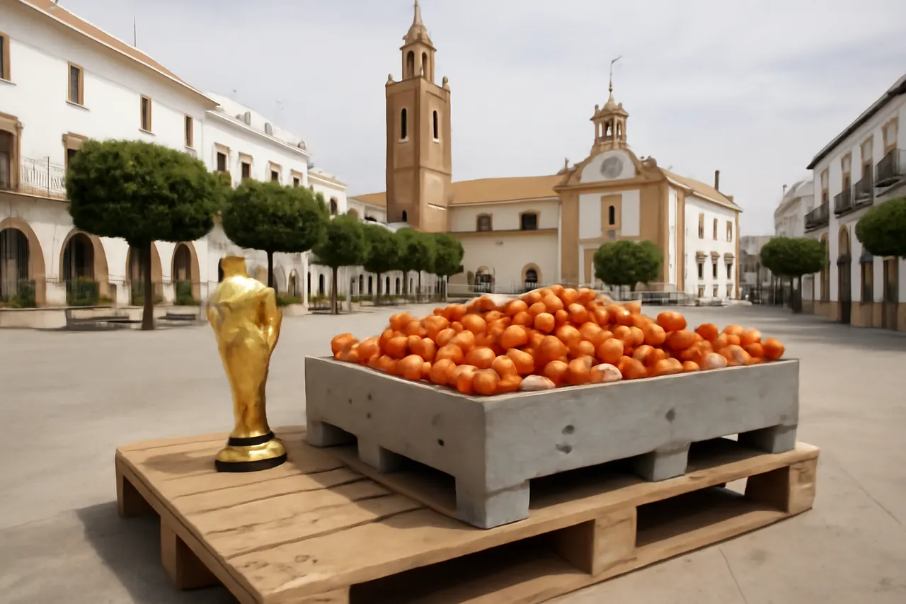 Grounded editorial scene illustrating Following Spain's victory over Argentina in the 2026 FIFA World Cup, hometown tradition in Los Palacios y Villafranca honored midfielders Fabian Ruiz and Gavi with a unique prize.