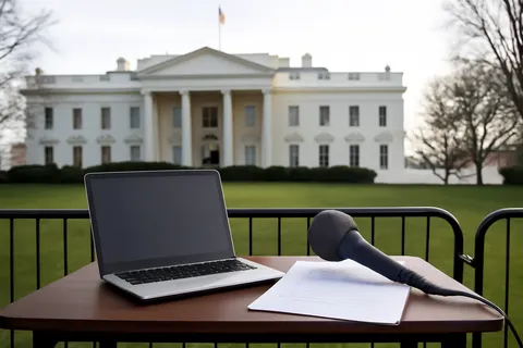 Grounded editorial scene illustrating Journalists call on the White House Correspondents' Association to defend press freedom and publicly oppose President Donald Trump's attacks on the media during the upcoming dinner.