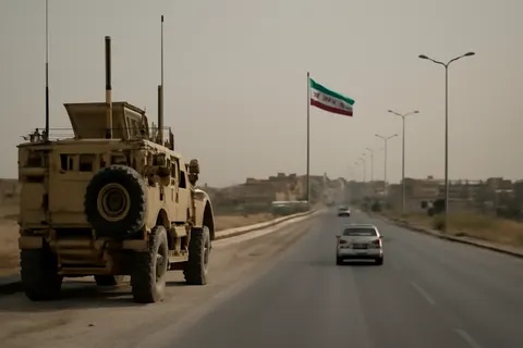 Grounded editorial scene illustrating Following a period of truce, the United States has renewed its confrontational stance toward Iran, prompting analysis of the evolving dynamics.