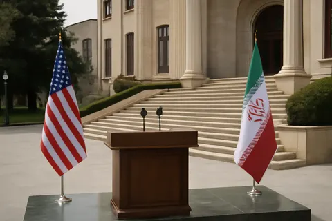 Grounded editorial scene illustrating Iraqi Prime Minister Ali al-Zaidi visits Tehran shortly after a high-profile meeting with US President Donald Trump, reflecting Baghdad’s challenge of managing ties with both the US and Iran.