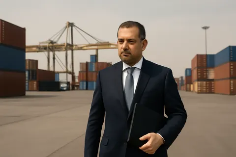 General business and trade setting with a clear real-world economic focal point.