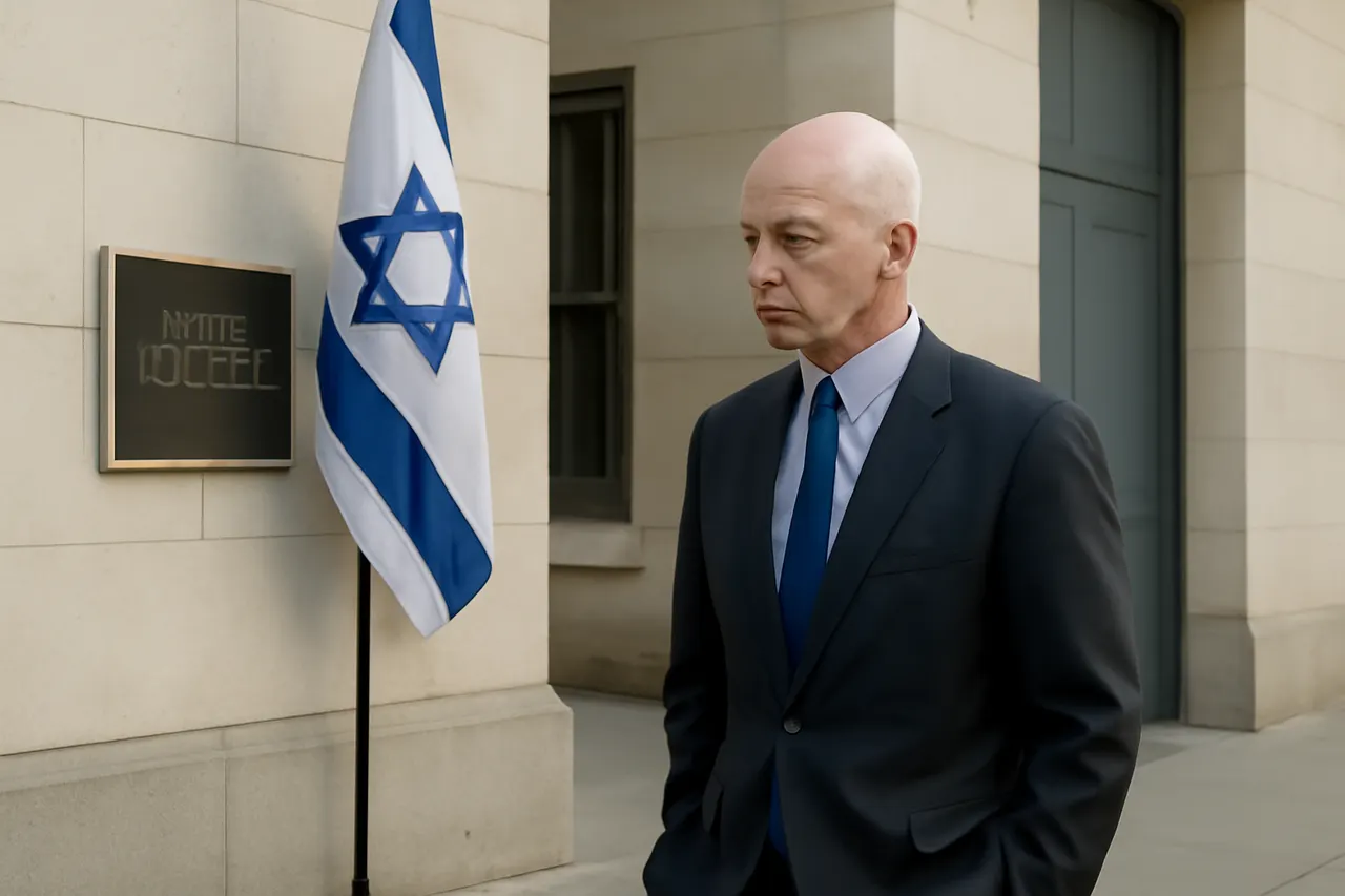 Grounded editorial scene illustrating Rep. Adam Smith reveals he has avoided town halls for over a year due to hostile protests and threats linked to his support for Israel.