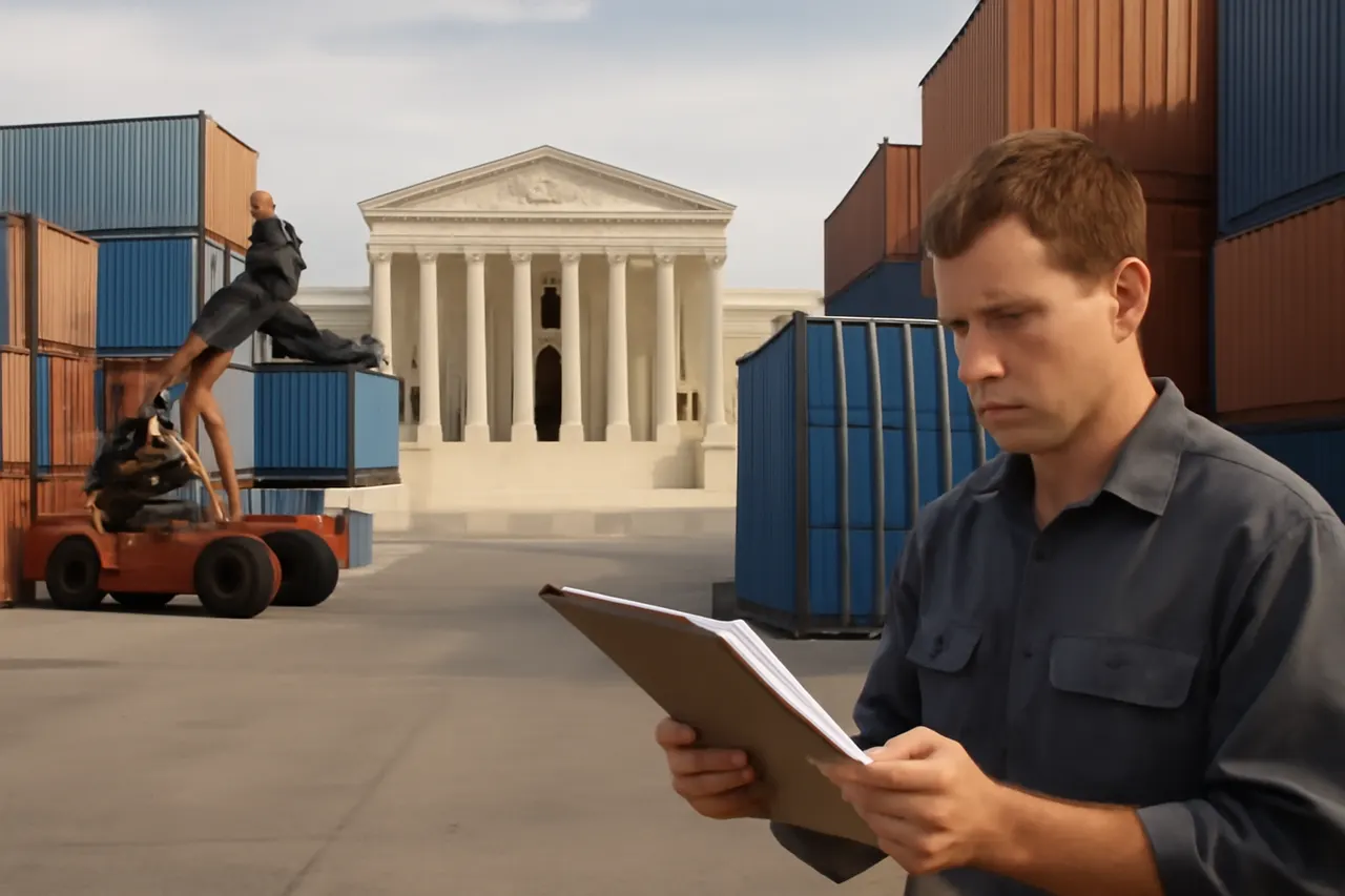 Quiet courthouse or legal-work setting with documents and civic architecture.