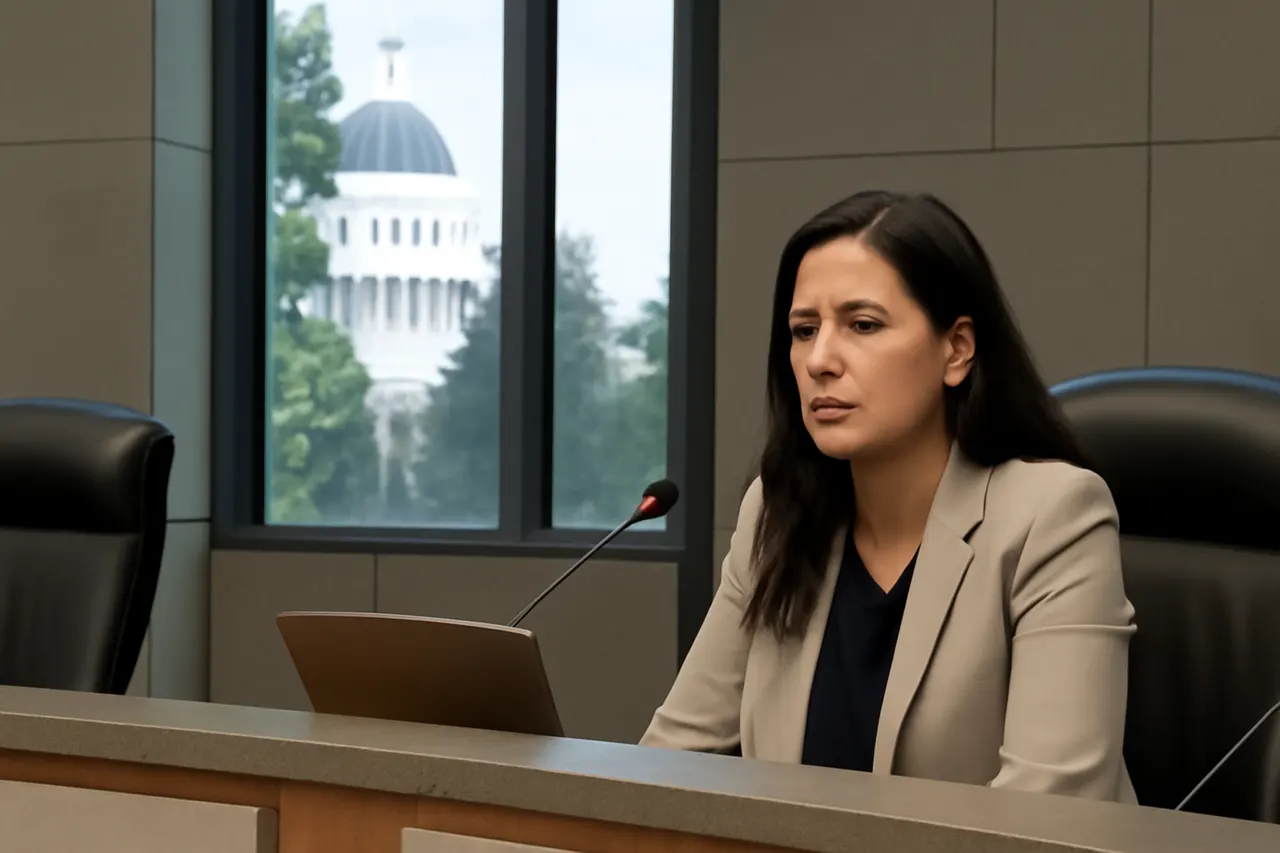 Grounded editorial scene illustrating A live microphone captured Sacramento's Mayor Kevin McCarty and Vice Mayor Karina Talamantes debating the possibility of barring disruptive protesters from future city council meetings following interruptions during a contentious immigration debate.