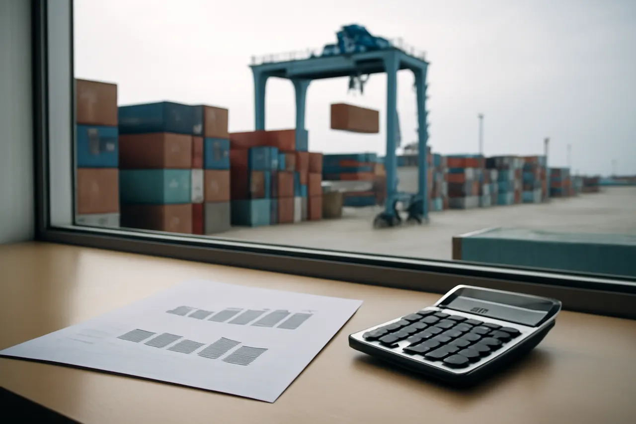 General business and trade setting with a clear real-world economic focal point.