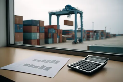 General business and trade setting with a clear real-world economic focal point.