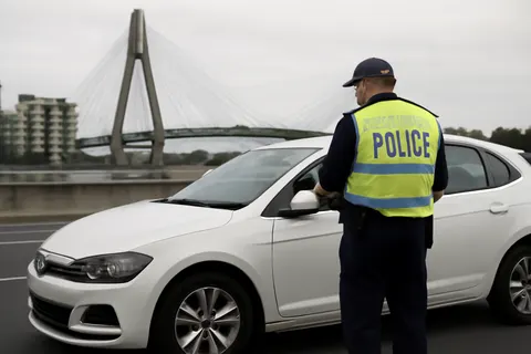 Grounded editorial scene illustrating Cristian Volpato, who switched national allegiance from Italy to Australia before the 2026 World Cup, was stopped by police in Sydney and tested positive for cocaine while also being charged with speeding.