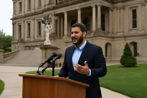 General civic government setting without campaign branding or identifiable officials.
