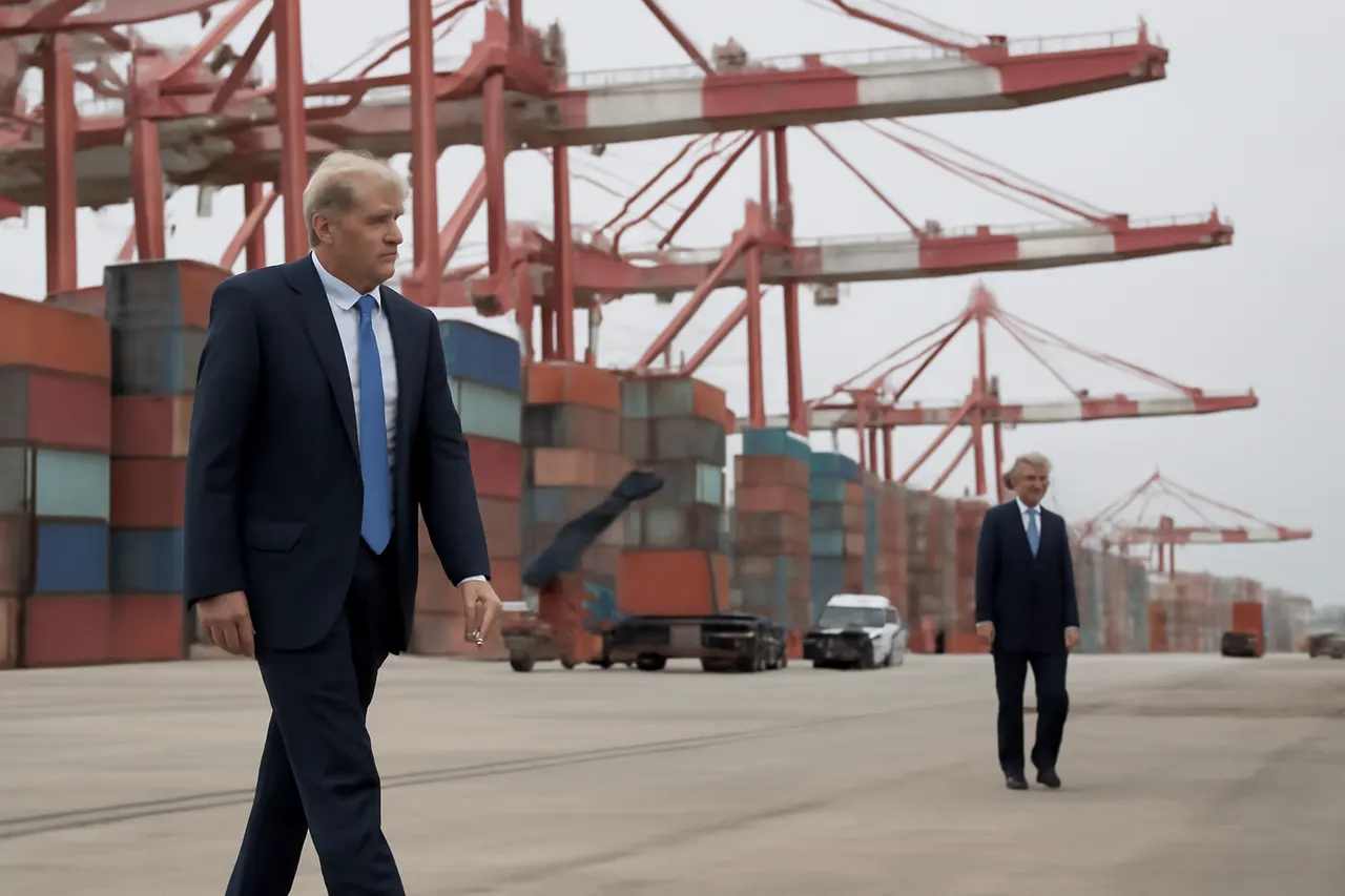 General business and trade setting with a clear real-world economic focal point.