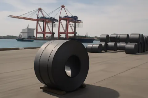 General business and trade setting with a clear real-world economic focal point.