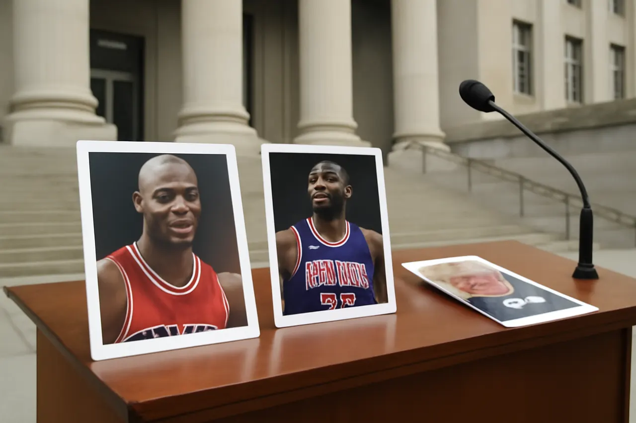Grounded editorial scene illustrating President Donald Trump expresses his preference for Michael Jordan over LeBron James amid James' recent signing announcement with the Philadelphia 76ers.