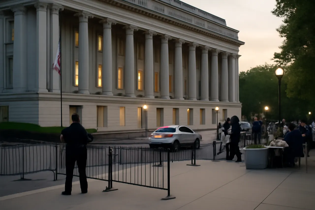 Grounded editorial scene illustrating After a rescheduled event due to a security breach, President Donald Trump participated in the 2026 White House Correspondents Association Dinner, marking his first attendance during his presidency.