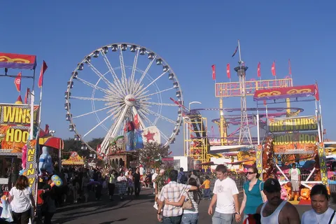 The midway at the Orange County Fair, 2008