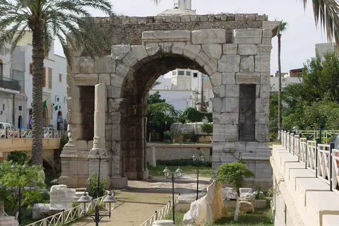 Marcus Aurelius Arch in Tripoli, Libya, built in 163 CE.
