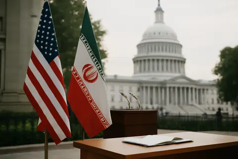 Grounded editorial scene illustrating After nearly two weeks of strikes that threatened a recent peace deal, the US and Iran have halted hostilities to focus on diplomatic negotiations.