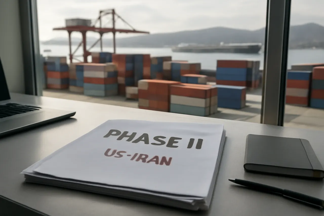 Grounded editorial scene illustrating After 16 days of Phase II in the US-Iran war, both sides are engaging in diplomacy while energy markets seek alternatives due to regional tensions.