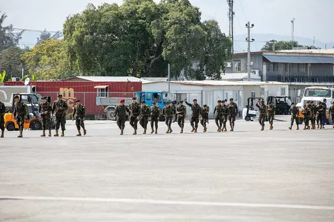Soldiers from Guatemala and El Salvador arrive for United Nations' sanctioned Multinational Security Support (MSS) mission (MSSM) to the Republic of Haiti arrive on 3 January 2025 https://web.archive.org/save/https://www.mssmhaiti.com/post/update-on-the-mssm-haiti-11th-nov-2024
