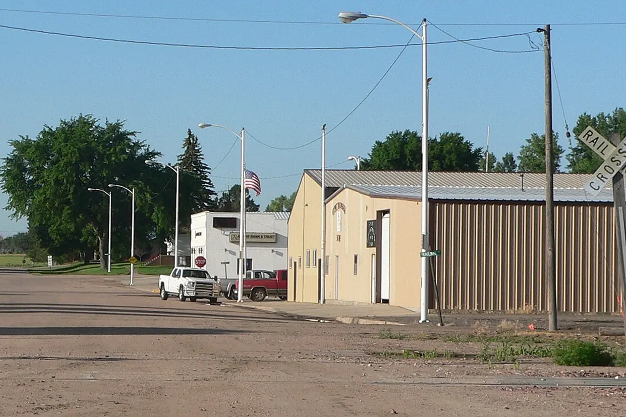 Downtown Madrid, Nebraska .