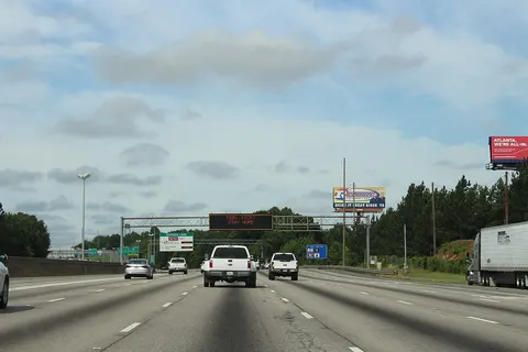 Georgia I85sb VMS Gwinnett County, Georgia