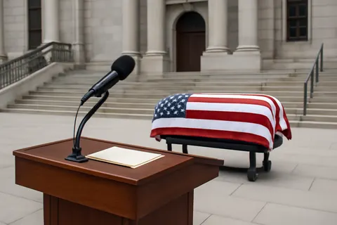 Editorial image for Trump Eulogizes Lindsey Graham as ‘Extremely Hawkish’ at Funeral in Washington, D.C.