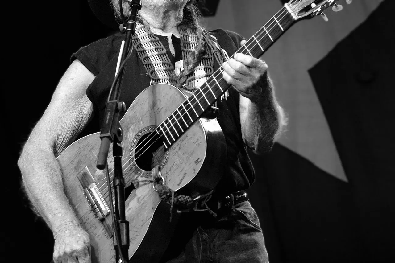Willie Nelson performing at Marymoor Park in Redmond, Washington.