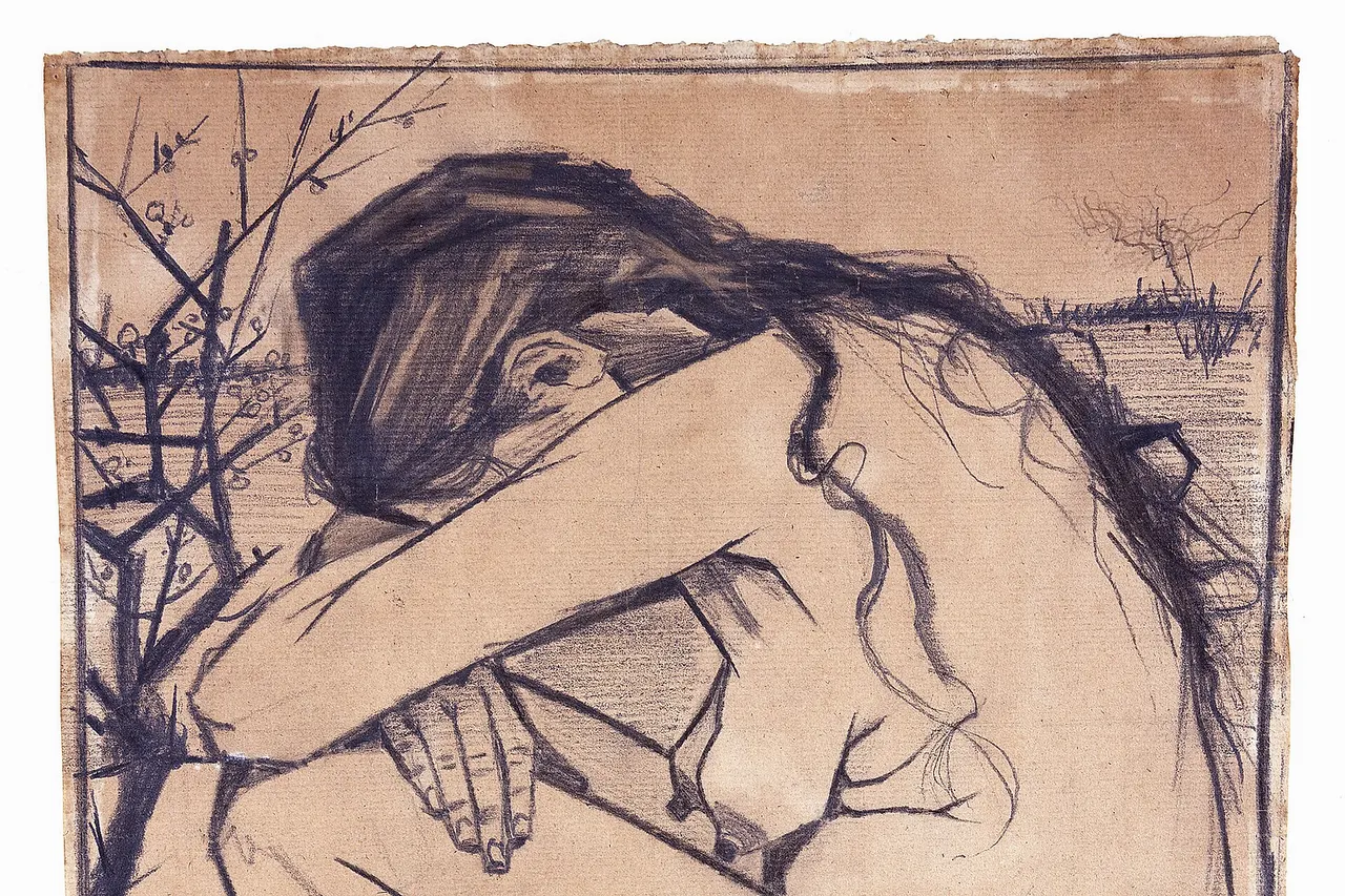Sorrow by Vincent van Gogh. Part of the Garman Ryan Collection .