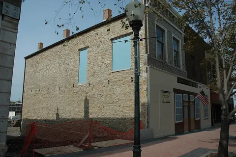photo taken September 24, 2012 showing profile front of Constitution Hall-Topeka, looking northwest