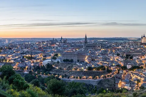 A Panorama of Toledo as seen from Parador Hotel