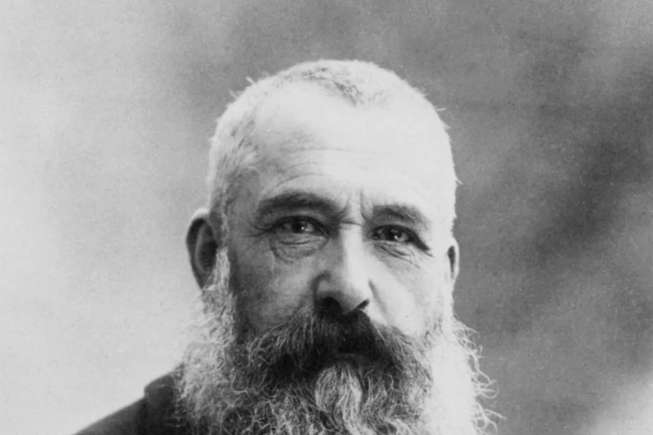 Portrait photograph of the French impressionist painter Claude Monet by Nadar