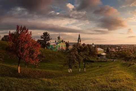 Saint Nicholas Monastery (Mukacheve) (1772-1806, complex of architecture monuments of national significance №171): St. Nicholas Church and cells. Transcarpathian region, Mukachevo
