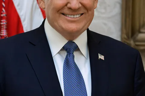 President Donald Trump poses for his official portrait at The White House, in Washington, D.C., on Friday, October 6, 2017. (Official White House Photo by Shealah Craighead)