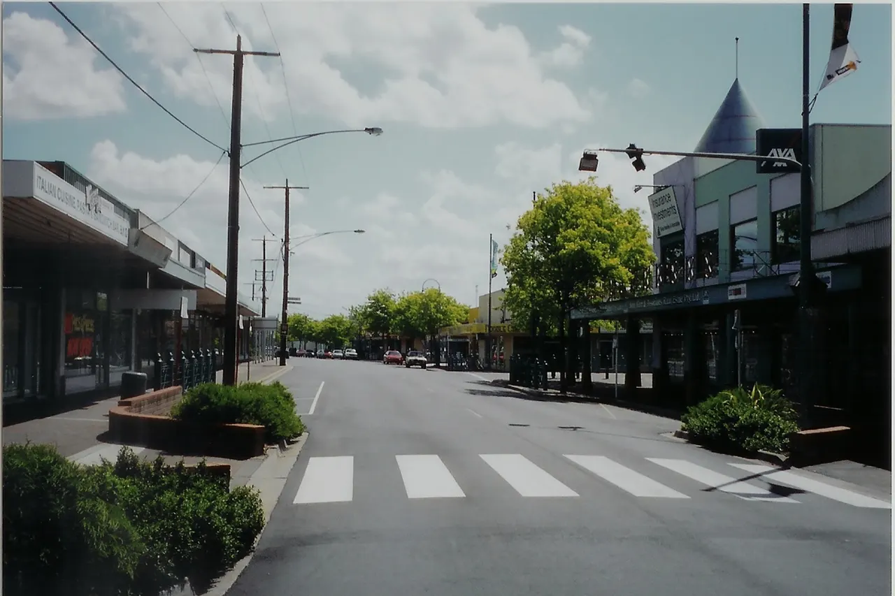 Moe CBD area, on George Street besides Gypsies pizza shop