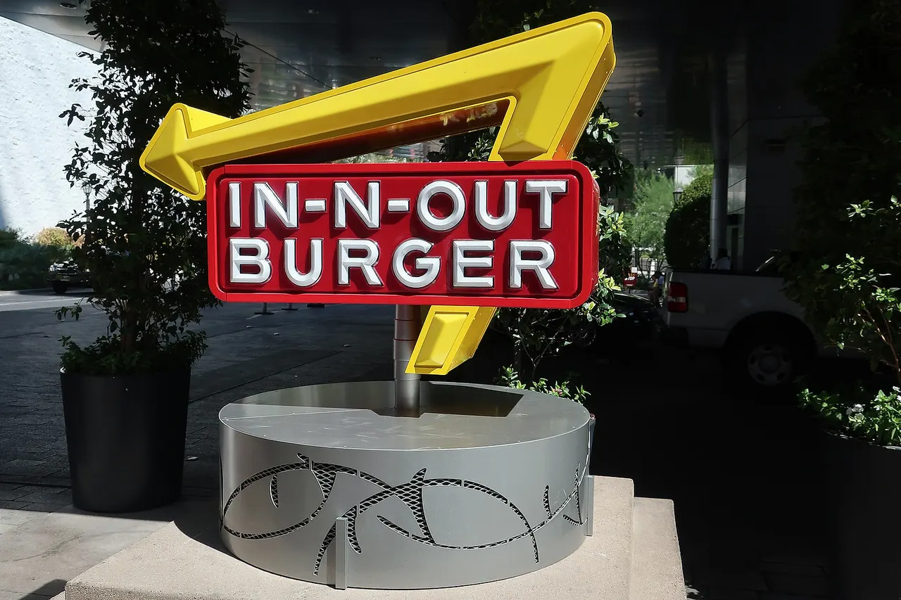 Sign at In-N-Out Burger in Las Vegas, Nevada