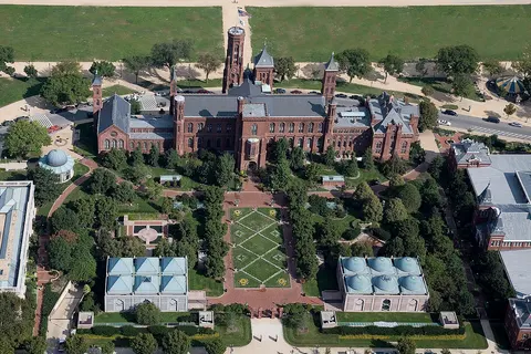 view Smithsonian Castle Aerial, Washington, D.C.