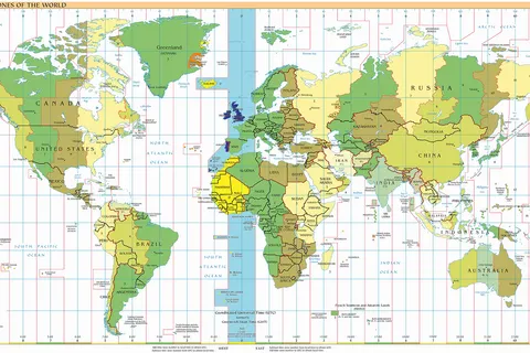 Based on Timezones2008.png - with UTC+0 highlighted Dark Blue - UTC during Northern Winter /Southern Summer Orange - UTC during Northern Summer /Southern Winter Yellow - UTC all year round Light Blue - UTC sea areas