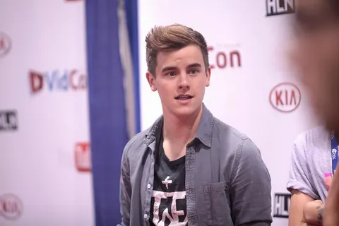 Connor Franta at the 2014 VidCon at the Anaheim Convention Center in Anaheim, California.