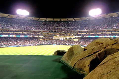 Angel Stadium in Anaheim, California. Taken durring the Mexico - Korea game durring the first round of the world baseball classic
