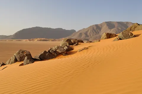 Sand Dune at the Cultural Park of Ahaggar, southern Algeria.