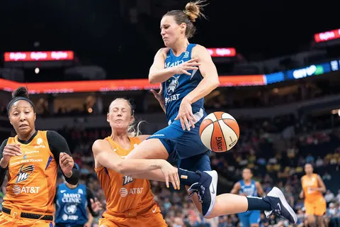 Minnesota Lynx vs Phoenix Mercury at Target Center in Minneapolis, MN on July 14 2019; the Lynx won the game 75-62.