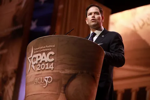 Marco Rubio speaking at CPAC 2014 in Washington, DC.