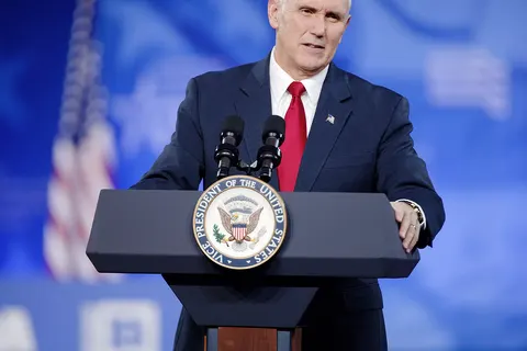 Michael Richard "Mike" Pence (born June 7, 1959) is an American politician and lawyer and the 48th Vice President of the United States. He previously served as the 50th Governor of Indiana from 2013 to 2017. Born and raised in Columbus, Indiana, Pence graduated from Hanover College and earned a law degree from the Indiana University Robert H. McKinney School of Law before entering private practice. After losing two bids for a U.S. congressional seat in 1988 and 1990, he became a conservative radio and television talk show host from 1994 to 1999. Pence was elected to the United States Congress in 2000 and represented Indiana's 2nd congressional district and Indiana's 6th congressional district in the United States House of Representatives from 2001 to 2013. He served as the chairman of the House Republican Conference from 2009 to 2011. Pence positioned himself as a principled ideologue and supporter of the Tea Party movement, noting he was "a Christian, a conservative, and a Republican, in that order." Upon becoming Governor of Indiana in January 2013, Pence initiated the largest tax cut in Indiana's history, pushed for more funding for education initiatives, and continued to increase the state's budget surplus. Pence signed bills intended to restrict abortions, including one that prohibited abortions if the reason for the procedure was the fetus's race, gender, or disability. Pence stirred several high-profile controversies, including with his signature of the Religious Freedom Restoration Act, for which he encountered fierce resistance from moderate members of his party, the business community, and LGBT advocates. He later signed an additional bill acting as an amendment intended to protect LGBT people. On November 8, 2016, Pence was elected as Vice President, after he dropped out of his gubernatorial re-election campaign in July to become the vice presidential running mate for Republican presidential nominee Donald Trump, who went on to win the presidential election. The Conservative Political Action Conference (CPAC; /ˈsiːpæk/ see-pak) is an annual political conference attended by conservative activists and elected officials from across the United States. CPAC is hosted by the American Conservative Union (ACU). More than 100 other organizations contribute in various ways. In 2011, ACU took CPAC on the road with its first Regional CPAC in Orlando, Florida. Since then ACU has hosted regional CPACs in Chicago, Denver, St. Louis, and San Diego. Political front runners take the stage at this convention. Speakers have included Ronald Reagan,[2][3][4] George W. Bush,[5] Dick Cheney,[6] Pat Buchanan,[7] Karl Rove, Newt Gingrich,[5] Sarah Palin, Ron Paul,[8] Mitt Romney,[5] Tony Snow,[5] Glenn Beck,[9] Rush Limbaugh,[10] Ann Coulter,[6] Allen West,[11] Michele Bachmann,[12] Laura Ingraham, Sean Hannity, Donald Trump,[13] Gary Johnson, Mike Pence, Jeanine Pirro, Betsy DeVos, and other conservative public figures. CPAC #CPAC2017 #MikePence