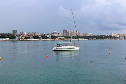 Gelendzhik. Black Sea. Yacht