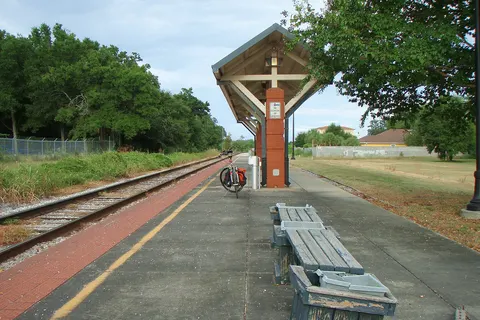 Pensacola's Amtrak station was originally commissioned in 1993, and was a stop on the famous Sunset Limited line. But Hurricane Katrina in 2005 damaged large sections of track west of Pensacola, and the station was shuttered. It's been rotting ever since. There are no immediate plans to put the station back into service.