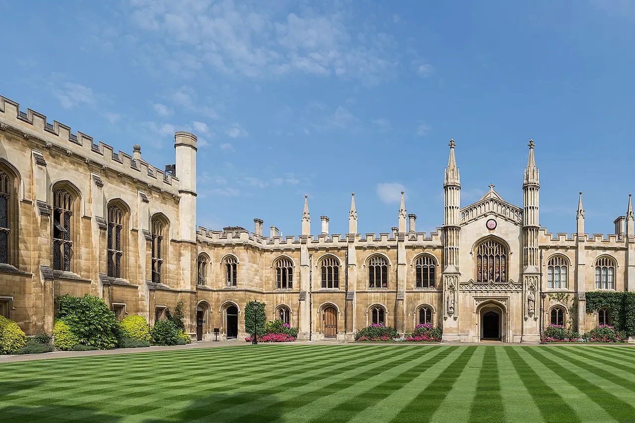 New Court, Corpus Christi College, Cambridge, England.