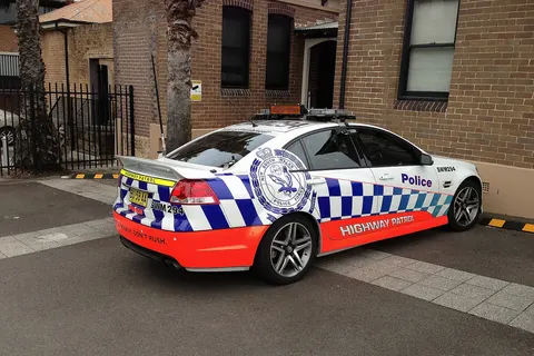 NSW Highway Patrol police car