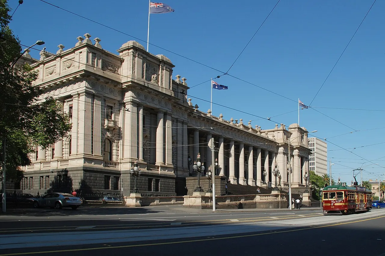 Parliament House , on Spring Street , Melbourne, Australia
